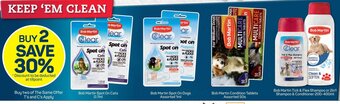 Pick n Pay Bob Martin Tick & Flea Shampoo or 2in1 Shampoo & Conditioner 200-400ml offer