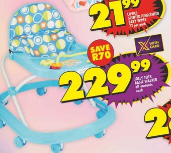 Shoprite JOLLY TOTS BASIC WALKER all variants each offer