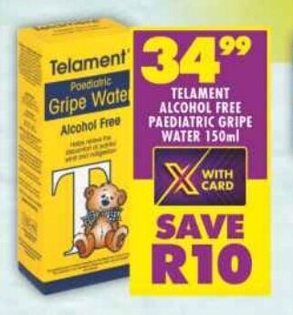 TELAMENT ALCOHOL FREE PAEDIATRIC GRIPE WATER 150ml