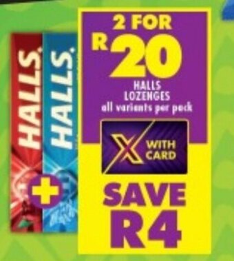 HALLS LOZENGES