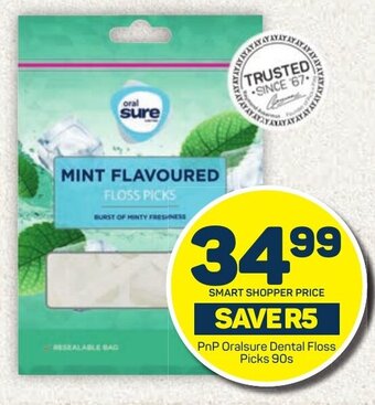 Pick n Pay PnP Oralsure Dental Floss Picks 90s offer