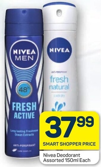 Pick n Pay Nivea Deodorant Assorted 150ml Each offer