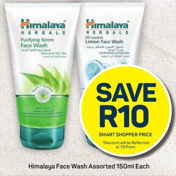 Himalaya Face Wash Assorted 150ml Each offer at Pick n Pay