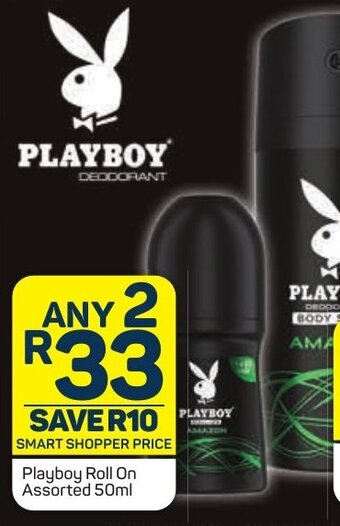 Pick n Pay Playboy Roll On Assorted 50ml offer