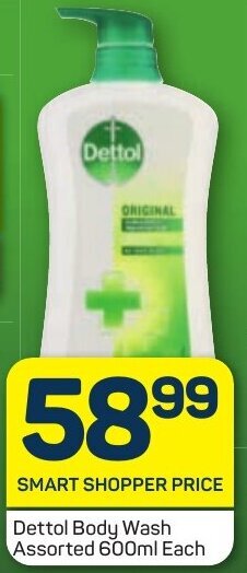 Pick n Pay Dettol Body Wash Assorted 600ml Each offer