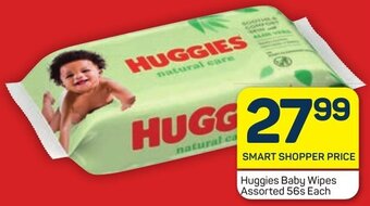 Pick n Pay Huggies Baby Wipes Assorted 56s Each offer