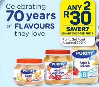 Pick n Pay Purity 3rd Food Assorted 200ml offer