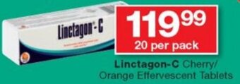 Checkers Linctagon-C Cherry/ Orange Effervescent Tablets offer