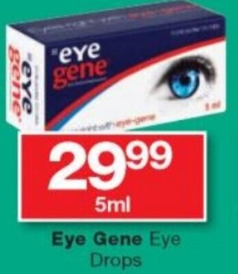 Checkers Eye Gene Eye Drops offer