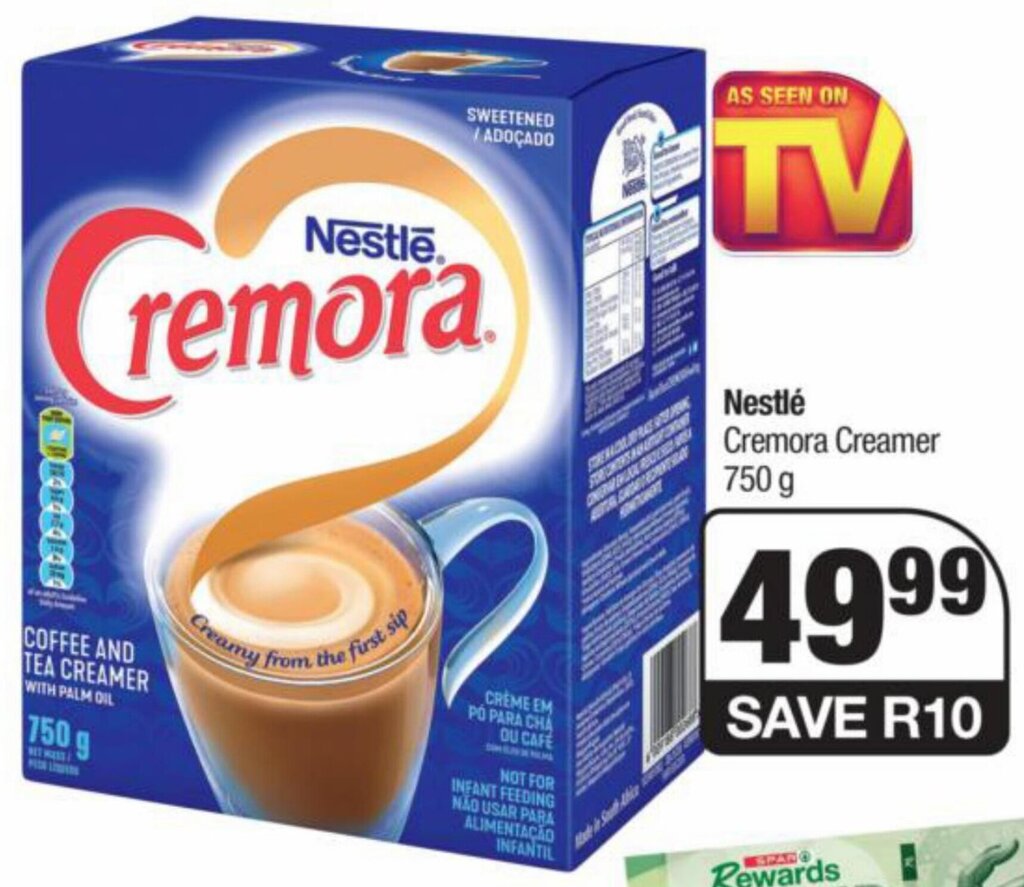 Nestlé Cremora Creamer 750 g offer at Spar