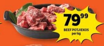 Shoprite BEEF POTJIEKOS per kg offer