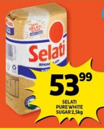 Shoprite SELATI PURE WHITE SUGAR 2,5kg offer