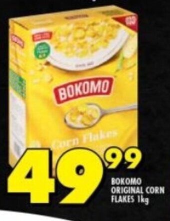 Shoprite BOKOMO ORIGINAL CORN FLAKES 1kg offer