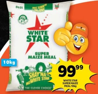 Shoprite WHITE STAR SUPER MAIZE MEAL 10kg offer