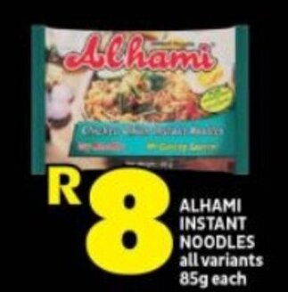 Shoprite ALHAMI INSTANT NOODLES all variants 85g each offer