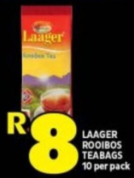 Shoprite LAAGER ROOIBOS TEABAGS 10 per pack offer