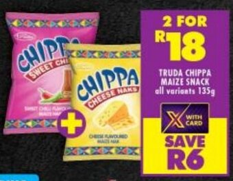 TRUDA CHIPPA MAIZE SNACK all variants 135g