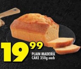 Shoprite PLAIN MADEIRA CAKE 350g each offer