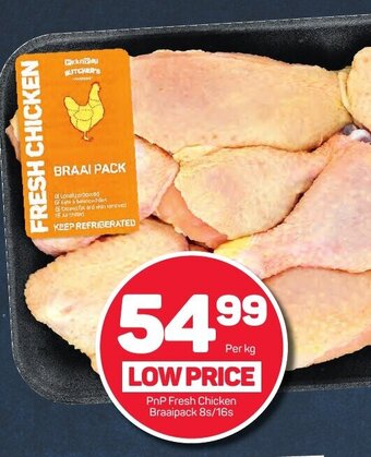Pick n Pay PnP Fresh Chicken Braaipack 8s/16s offer