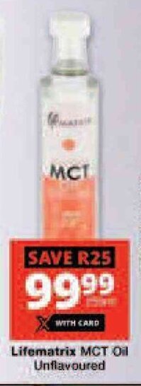 Checkers Lifematrix MCT Oil Unflavoured offer
