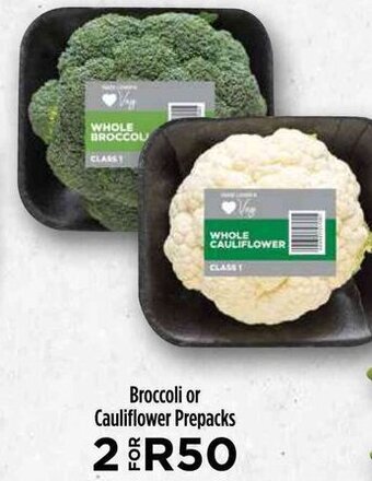 Food Lover's Market Broccoli or Cauliflower Prepacks offer