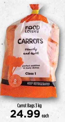 Food Lover's Market Carrot Bags 3 kg offer