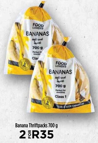 Food Lover's Market Banana Thriftpacks 700 g offer