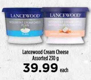 Food Lover's Market Lancewood Cream Cheese Assorted 230 g offer
