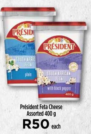 Food Lover's Market Président Feta Cheese Assorted 400 g offer