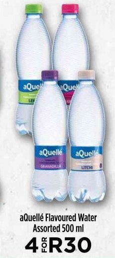 Food Lover's Market aQuellé Flavoured Water Assorted 500 ml offer