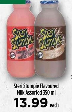 Food Lover's Market Steri Stumpie Flavoured Milk Assorted 350 ml offer