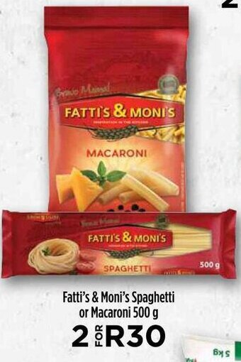 Food Lover's Market Fatti's & Moni's Spaghetti or Macaroni 500 g offer