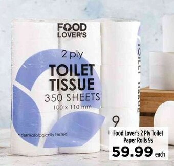 Food Lover's Market Food Lover's 2 Ply Toilet Paper Rolls 9s offer