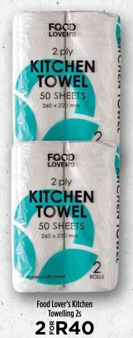 Food Lover's Market Food Lover's Kitchen Towelling 2s offer