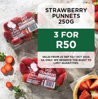 Food Lover's Market STRAWBERRY PUNNETS 250G offer