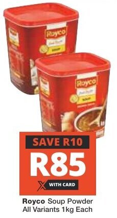 Checkers Royco Soup Powder All Variants 1kg Each offer