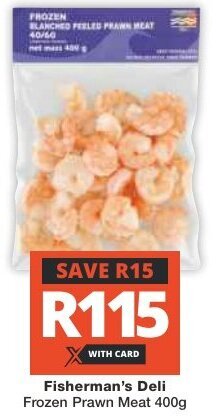 Checkers Fisherman's Deli Frozen Prawn Meat 400g offer