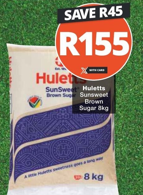 Huletts Sunsweet Brown Sugar 8kg offer at Checkers