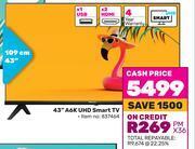 Game Hisense 43(109cm) a6k uhd smart tv offer