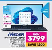 Game Mecer 14(35cm) intel celeron laptop offer