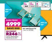 Game Hisense 43(109cm) a4k smart tv offer