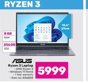 Asus 15.6(39cm) ryzen 3 laptop