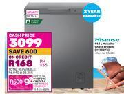 Game Hisense 142l metallic chest freezer h175cfs offer