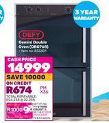 Game Defy gemini double oven dbo768 offer