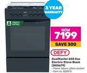 Game Defy dual master 600 gas electric stove black dgs679 offer