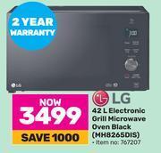 Lg 42l electronic grill deals microwave black mh8265dis