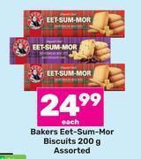 Game Bakers eet-sum-mor biscuits assorted-200g each offer