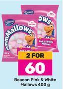 Game Beacon pink & white mallows-for 2 x 400g offer