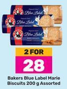 Bakers blue label marie biscuits assorted-for 2 x 200g