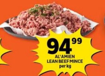 Shoprite AL'AMIEN LEAN BEEF MINCE per kg offer